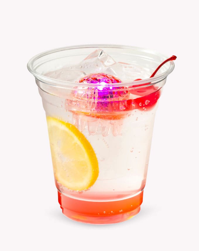 光るクラゲ入り桜サワー（アルコール）