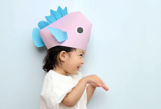 「ヒレヒレぼうし」をつくろう！